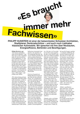 Interview mit Philipp Husistein